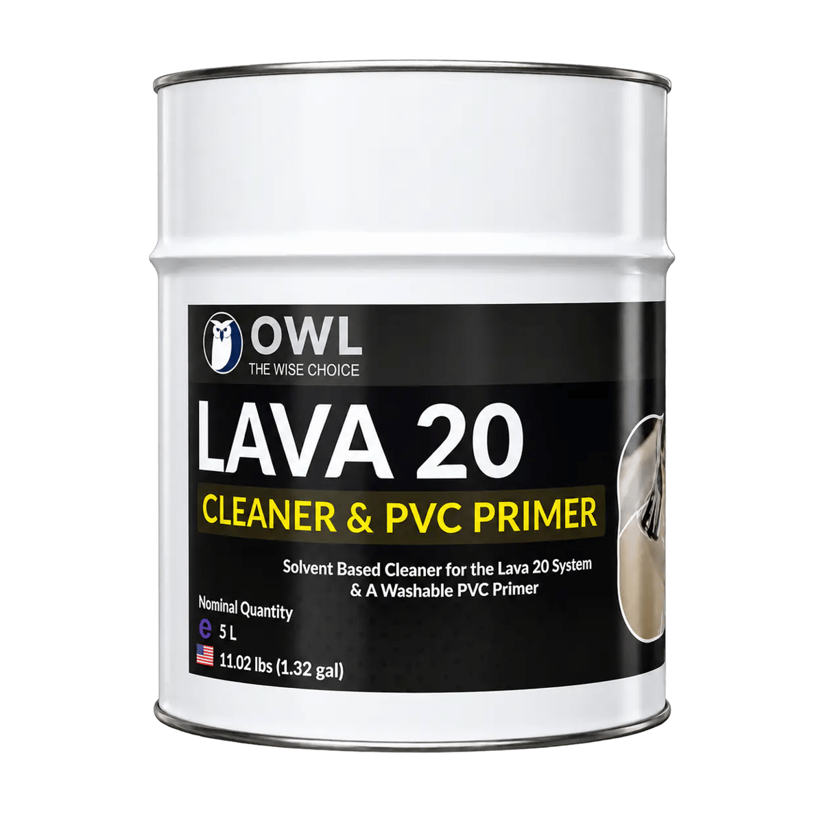 Preparat czyszczący i podkład gruntujący do PVC Lava 20 5L