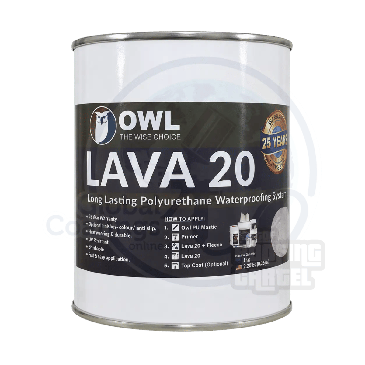 LAVA 20 1kg Membrana poliuretanowa - Uszczelniająca guma w płynie