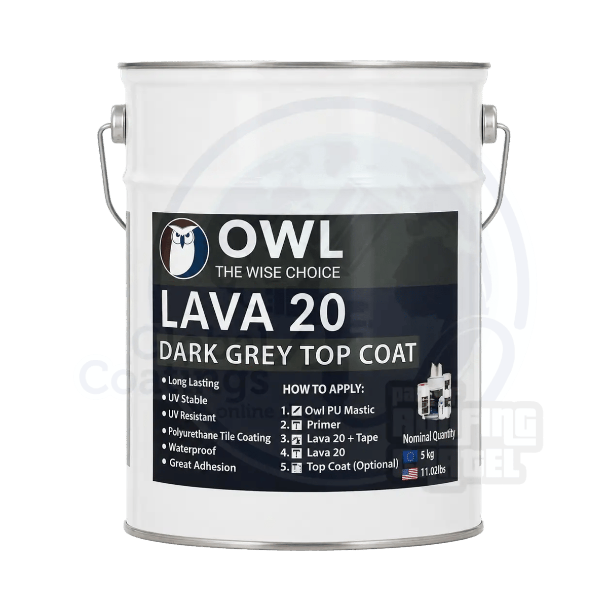 Top Coat 5 kg LAVA 20 Poliuretanowa warstwa zamykająca