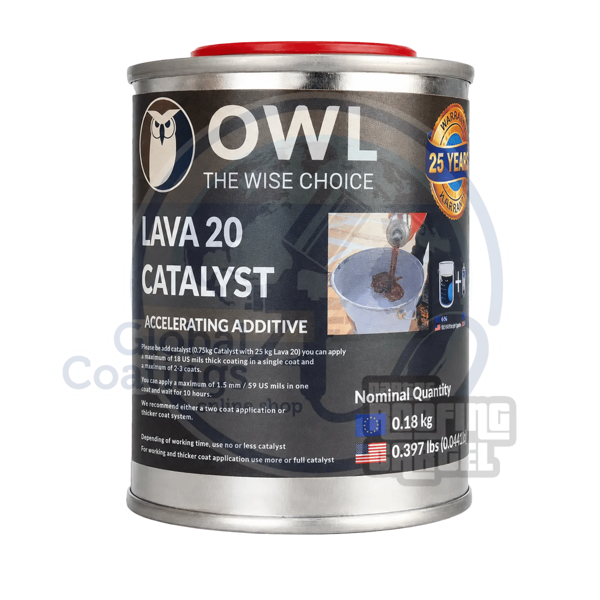 Przyspieszacz utwardzania do membrany 6 kg - LAVA 20 Catalyst 0,18 kg