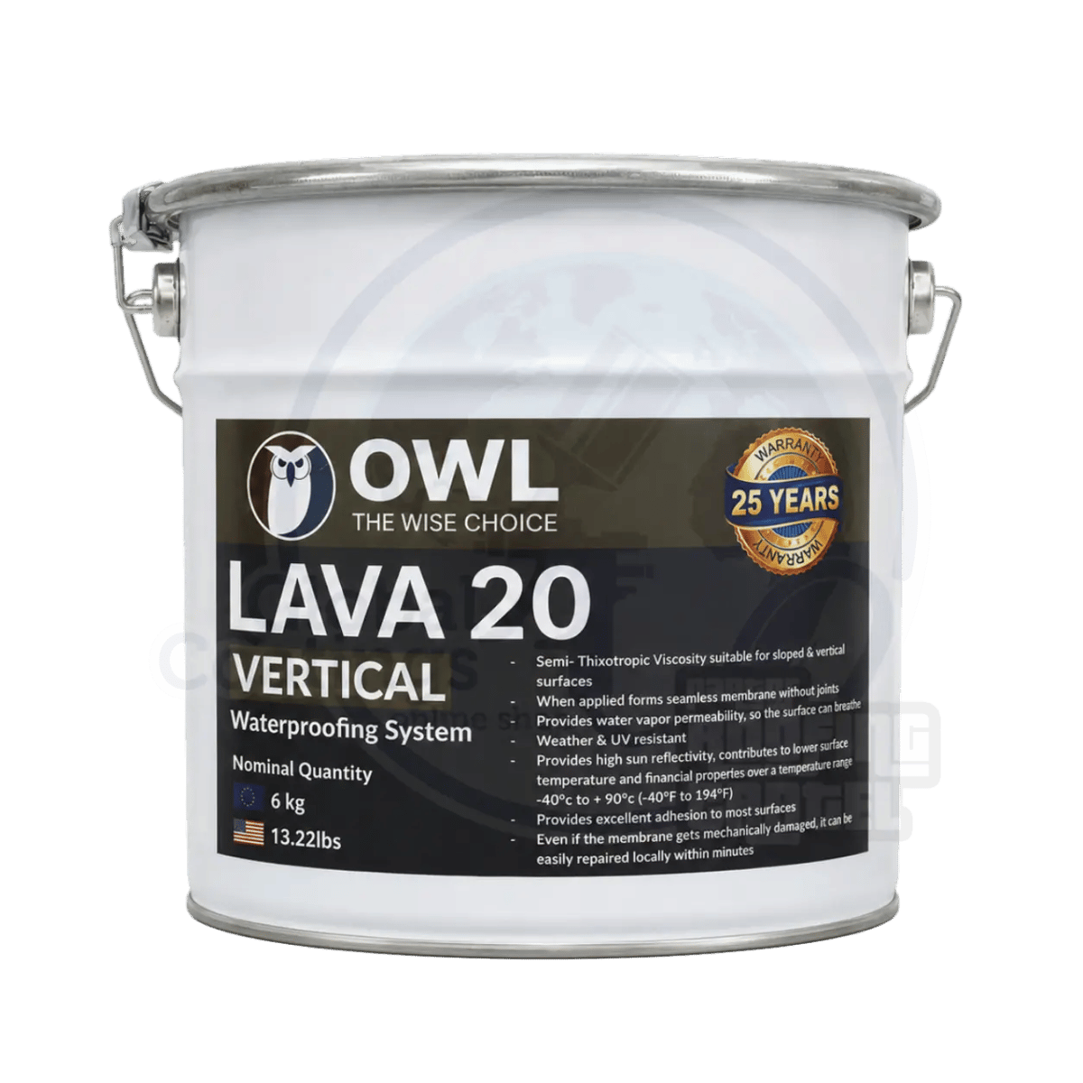 LAVA 20 Vertical 6 kg Tiksotropowa membrana poliuretanowa