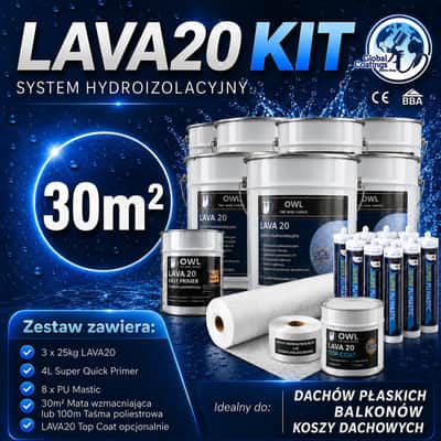 Zestaw uszczelniający hydroizolacyjny LAVA 20 30m²