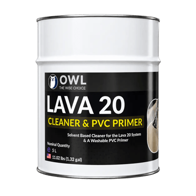 Preparat czyszczący i podkład gruntujący do PVC Lava 20 5L