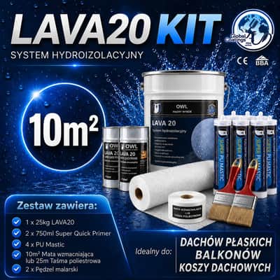 Zestaw uszczelniający hydroizolacyjny LAVA 20 10m²