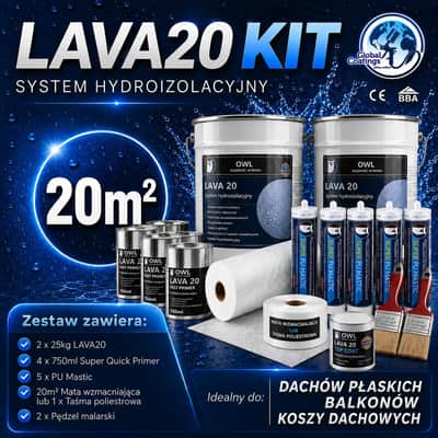 Zestaw uszczelniający hydroizolacyjny LAVA 20 20m²