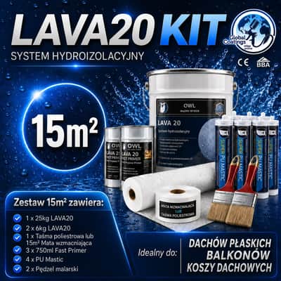 Zestaw uszczelniający hydroizolacyjny LAVA 20 15m²
